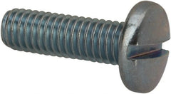 Value Collection - #10-32 UNF, 5/8" Length Under Head Slotted Drive Machine Screw - Binding Head, Grade J82 Steel, Zinc-Plated Finish, Without Washer - Exact Tooling
