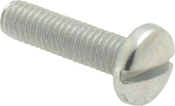 Value Collection - #10-32 UNF, 3/4" Length Under Head Slotted Drive Machine Screw - Binding Head, Grade J82 Steel, Zinc-Plated Finish, Without Washer - Exact Tooling
