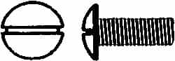 Value Collection - #10-32 UNF, 1-1/2" Length Under Head Slotted Drive Machine Screw - Truss Head, Grade J82 Steel, Zinc-Plated Finish, Without Washer - Exact Tooling