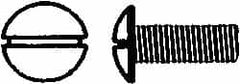 Value Collection - M8x1.25 Metric Coarse, 35mm Length Under Head Slotted Drive Machine Screw - Truss Head, Grade 18-8 & A2 Stainless Steel, Uncoated, Without Washer - Exact Tooling
