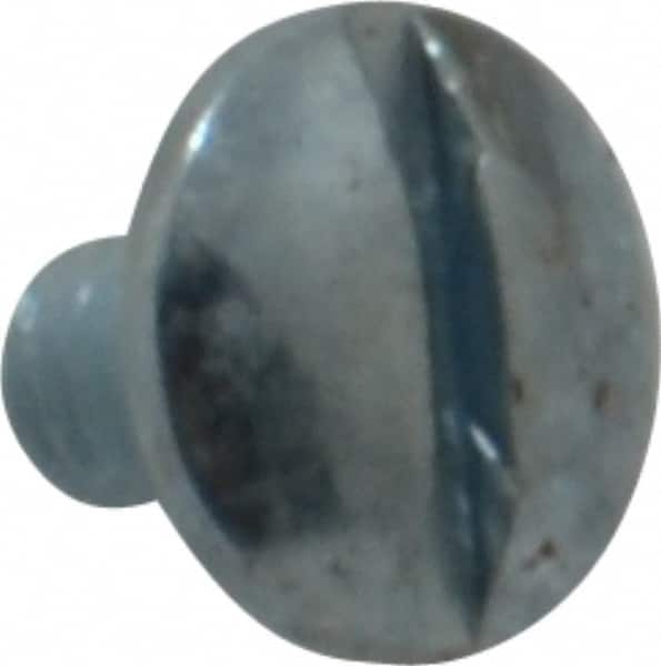 Value Collection - #8-32 UNC, 1/4" Length Under Head Slotted Drive Machine Screw - Truss Head, Grade 2 Steel, Zinc-Plated Finish, Without Washer - Exact Tooling