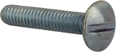 Value Collection - #8-32 UNC, 7/8" Length Under Head Slotted Drive Machine Screw - Truss Head, Grade 2 Steel, Zinc-Plated Finish, Without Washer - Exact Tooling