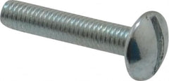 Value Collection - #10-32 UNF, 1" Length Under Head Slotted Drive Machine Screw - Truss Head, Grade 2 Steel, Zinc-Plated Finish, Without Washer - Exact Tooling