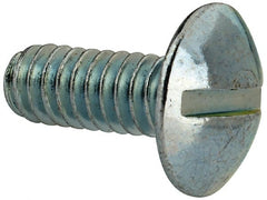 Value Collection - 1/4-20 UNC, 5/8" Length Under Head Slotted Drive Machine Screw - Truss Head, Grade 2 Steel, Zinc-Plated Finish, Without Washer - Exact Tooling