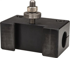 Aloris - Series DA, #4D Boring Bar Tool Post Holder - 17 to 48" Lathe Swing, 3-1/4" OAH, 1-5/8" Centerline Height - Exact Tooling