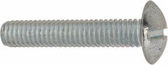 Value Collection - 5/16-18 UNC, 1-3/4" Length Under Head Slotted Drive Machine Screw - Truss Head, Grade J82 Steel, Zinc-Plated Finish, Without Washer - Exact Tooling