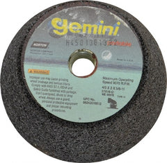 Norton - 4" Diam, 2" Overall Thickness, 16 Grit, Type 11 Tool & Cutter Grinding Wheel - Very Coarse Grade, Aluminum Oxide, Q Hardness, 9,070 RPM - Exact Tooling