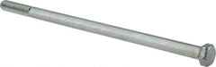 Value Collection - 3/8-16 UNC, 8" Length Under Head Hex Head Cap Screw - Grade 2 Steel, Zinc-Plated Finish, 9/16" Hex - Exact Tooling