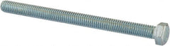 Value Collection - 3/8-16 UNC, 5" Length Under Head Hex Head Cap Screw - Fully Threaded, Grade 2 Steel, Zinc-Plated Finish, 9/16" Hex - Exact Tooling