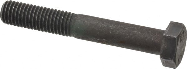 Value Collection - M12x1.75mm Metric Coarse, 80mm Length Under Head Hex Head Cap Screw - Partially Threaded, Grade 10.9 Steel, Black Oxide Finish, 19mm Hex - Exact Tooling