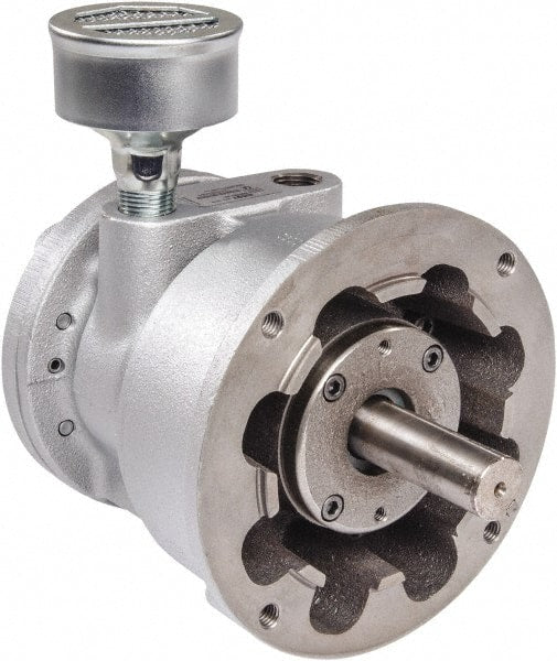 Gast - 5-1/4 hp Reversible Flange Air Actuated Motor - 0:00 Gear Ratio, 2,500 Max RPM, 2.13" Shaft Length, 7/8" Shaft Diam - Exact Tooling