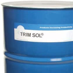 Master Fluid Solutions - Trim SOL LC sf, 54 Gal Drum Cutting & Grinding Fluid - Water Soluble, For Cutting, Grinding - Exact Tooling