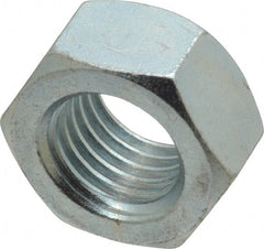 Value Collection - 1-8 UNC Grade C Hex Lock Nut with Distorted Thread - 1-1/2" Width Across Flats, 7/8" High, Cadmium Clear-Plated Finish - Exact Tooling