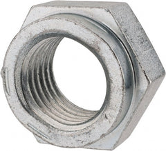 Value Collection - 1-3/8 - 6 UNC Grade C Hex Lock Nut with Distorted Thread - 2-1/16" Width Across Flats, 1-13/64" High, Cadmium Clear-Plated Finish - Exact Tooling