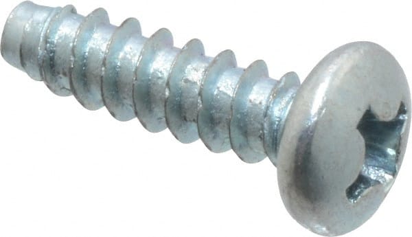 Value Collection - #6 Pan Head Phillips Sheet Metal Screw - Steel, 1/2" Length Under Head, Grade 2 - Exact Tooling