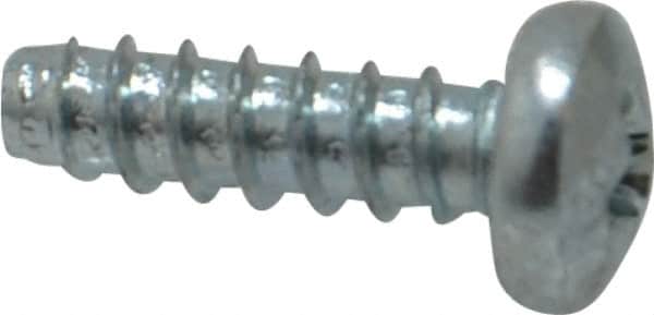 Value Collection - #8 Pan Head Phillips Sheet Metal Screw - Steel, 1/2" Length Under Head, Grade 2 - Exact Tooling