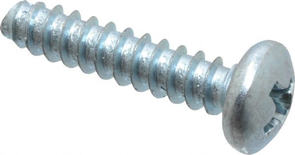 Value Collection - #8 Pan Head Phillips Sheet Metal Screw - Steel, 3/4" Length Under Head, Grade 2 - Exact Tooling