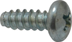 Value Collection - #10 Pan Head Phillips Sheet Metal Screw - Steel, 1/2" Length Under Head, Grade 2 - Exact Tooling