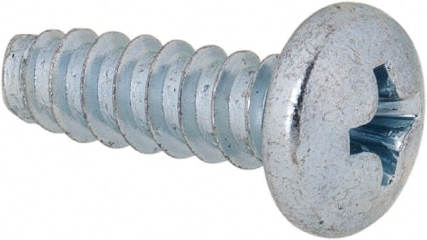 Value Collection - #10 Pan Head Phillips Sheet Metal Screw - Steel, 5/8" Length Under Head, Grade 2 - Exact Tooling
