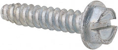Value Collection - #8 Hex Washer Head Slotted Sheet Metal Screw - Steel, 3/4" Length Under Head, Grade 2 - Exact Tooling