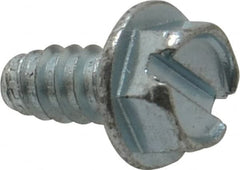 Value Collection - 1/4" Hex Washer Head Slotted Sheet Metal Screw - Steel, 1/2" Length Under Head, Grade 2 - Exact Tooling