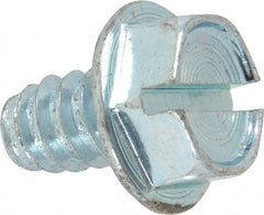 Value Collection - 5/16" Hex Washer Head Slotted Sheet Metal Screw - Steel, 1/2" Length Under Head, Grade 2 - Exact Tooling