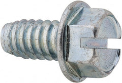 Value Collection - 3/8" Hex Washer Head Slotted Sheet Metal Screw - Steel, 3/4" Length Under Head, Grade 2 - Exact Tooling
