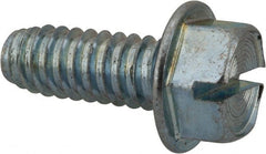 Value Collection - 3/8" Hex Washer Head Slotted Sheet Metal Screw - Steel, 1" Length Under Head, Grade 2 - Exact Tooling