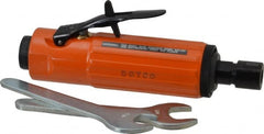 Dotco - 1/4" Collet, Straight Handle, Straight Air Die Grinder - 23,000 RPM, Rear Exhaust, 37 CFM, 0.9 hp, 90 psi, 1/4" Inlet - Exact Tooling