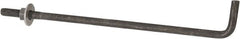Value Collection - 3/8-16, 10" OAL Bent Anchor Bolt - Grade 2 Steel - Exact Tooling