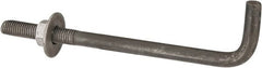 Value Collection - 5/8-11, 10" OAL Bent Anchor Bolt - Grade 2 Steel - Exact Tooling