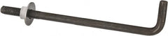 Value Collection - 5/8-11, 12" OAL Bent Anchor Bolt - Grade 2 Steel - Exact Tooling