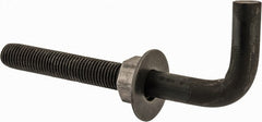 Value Collection - 1-8, 10" OAL Bent Anchor Bolt - Grade 2 Steel - Exact Tooling