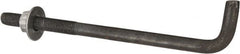 Value Collection - 1-8, 18" OAL Bent Anchor Bolt - Grade 2 Steel - Exact Tooling