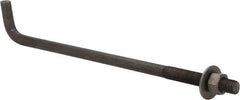 Value Collection - 1-8, 24" OAL Bent Anchor Bolt - Grade 2 Steel - Exact Tooling