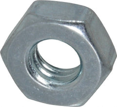 Value Collection - 5/16-18 UNC Steel Right Hand Machine Screw Hex Nut - 9/16" Across Flats, 7/32" High, Zinc Clear Finish - Exact Tooling