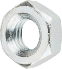 Value Collection - 3/8-16 UNC Steel Right Hand Machine Screw Hex Nut - 5/8" Across Flats, 1/4" High, Zinc Clear Finish - Exact Tooling