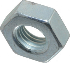 Value Collection - 5/16-24 UN Steel Right Hand Machine Screw Hex Nut - 9/16" Across Flats, 0.225" High, Zinc-Plated Finish, 2B Class of Fit - Exact Tooling