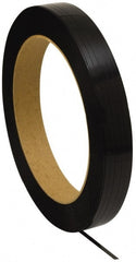 Made in USA - 7,200' Long x 1/2" Wide, Coil Case Plastic Strapping - 500 Lb Capacity, 0.02" Thick - Exact Tooling