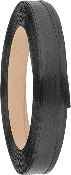 Made in USA - 3,600' Long x 1/2" Wide, Coil Case Polypropylene Strapping - 500 Lb Capacity, 0.02" Thick - Exact Tooling
