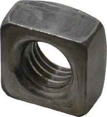 Value Collection - 5/8-11 Steel Square Nut - Uncoated, 1" Square Width x 35/64" Overall Height - Exact Tooling