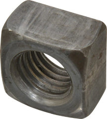 Value Collection - 3/4-10 Steel Square Nut - Uncoated, 1-1/8" Square Width x 21/32" Overall Height - Exact Tooling