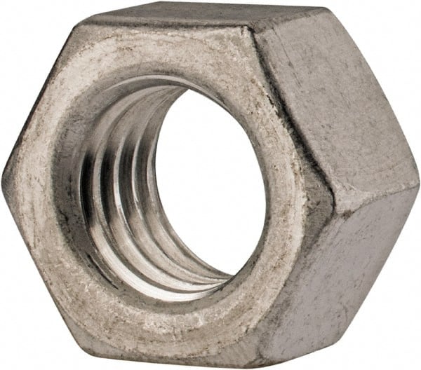 Value Collection - 1/2-13 UN Aluminum Right Hand Hex Nut - 3/4" Across Flats, 7/16" High, Uncoated - Exact Tooling