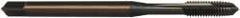 OSG - #10-32 UNF, 3 Flute, Oxide Finish, Vanadium High Speed Steel Spiral Point Tap - Plug Chamfer, Right Hand Thread, 70mm OAL, 7/8" Thread Length, 0.194" Shank Diam, 2B Class of Fit, Series 251 - Exact Tooling