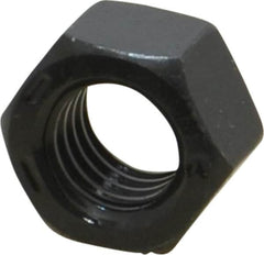Value Collection - 1/2-13 UNC Steel Right Hand Hex Nut - 3/4" Across Flats, 7/16" High, Black Oxide Finish - Exact Tooling