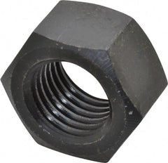 Value Collection - 1-1/4 - 7 UNC Steel Right Hand Hex Nut - 1-7/8" Across Flats, 1-1/16" High, Uncoated - Exact Tooling
