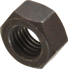 Value Collection - 5/16-24 UNF Steel Right Hand Hex Nut - 1/2" Across Flats, 17/64" High, Uncoated - Exact Tooling