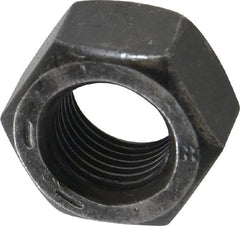 Value Collection - 9/16-18 UNF Steel Right Hand Hex Nut - 7/8" Across Flats, 31/64" High, Uncoated - Exact Tooling