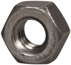 Value Collection - 1/4-20 UN Steel Right Hand Hex Nut - 7/16" Across Flats, 7/32" High, Uncoated - Exact Tooling