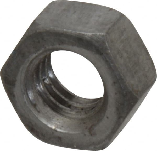 Value Collection - 5/16-18 UNC Steel Right Hand Hex Nut - 1/2" Across Flats, 0.2656" High, Uncoated - Exact Tooling